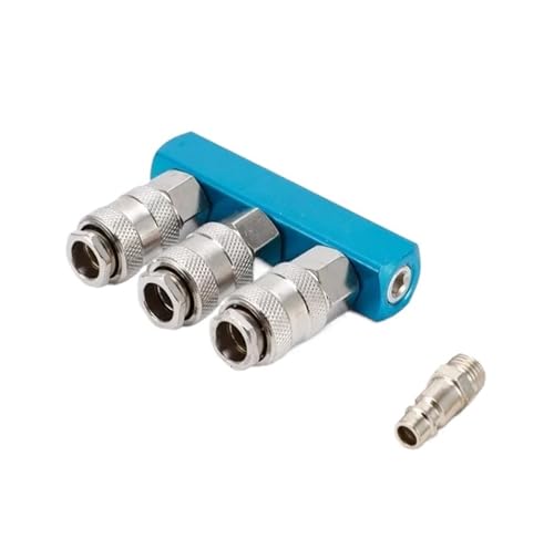 plumbify store Kompressor Pneumatische Anschlüsse Pumpe Werkzeug Kupplungen Verteiler Multiplexer for 1/4 Schnell Anschlüsse(SML-3 EU SM20 PM20) von Generisch