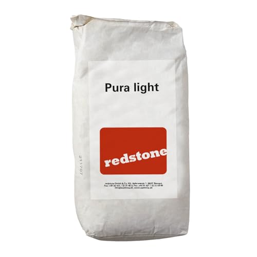 redstone Pura light Leichtklebe- und Armierungsmörtel 20kg – Mineralisch & sulfatbeständig – Für hydrophile Innendämmplatten – Hohe Ergiebigkeit & einfache Verarbeitung von Generisch