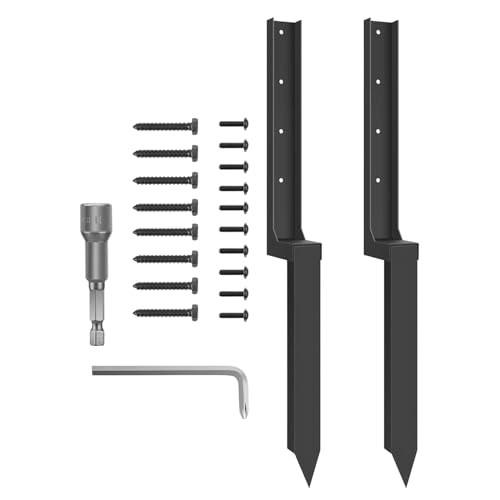 reparaturset, pfostenreparatur -Kit | Post Reparatur Kit,Heavy Metal -Ersatz verdickte schnelle, einfache Spikes für gemahlene Rasenzäune Leaning Protection Reparatur reparaturset, pfostenreparatur -Kit | Post Reparatur Kit,Heavy Metal -Ersatz verdickte schnelle, einfache Spikes für gemahlene Rasenzäune Leaning Protection Reparatur von Generisch