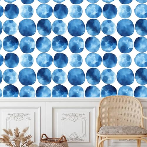 selbstklebende tapete 44wX100Lcm Kreisförmige Blaue Kunst selbstklebende tapete blumen Selbstklebendes Wanddekor für Wohnzimmer oder Schlafzimmer – langlebig, modern und rückstandsfrei EBZ9-262403 selbstklebende tapete 44wX100Lcm Kreisförmige Blaue Kunst selbstklebende tapete blumen Selbstklebendes Wanddekor für Wohnzimmer oder Schlafzimmer – langlebig, modern und rückstandsfrei EBZ9-262403 von Generisch
