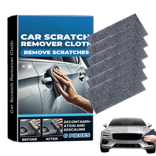 sparkles Tuch für Autokratzer - 6pcs Mehrzweck -Nano -Zaubertuch | Nano -Auto -Kratzerentferner | Wiederverwendbares Handtuch stellt die Farbe wieder her, nanosparkles -Tücher, entfernt Kratzer von Generisch