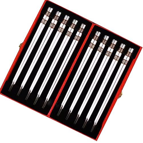 stäbchen zum essen sushi stäbchen 10 Paar Keramik-Essstäbchen-Geschenkbox-Set, rutschfeste Essstäbchen für den Heimgebrauch(Color:G,Size:25cm) von Generisch
