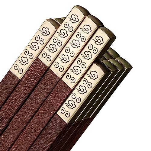 sushi stäbchen essstäbchen holz 10 Paar Essstäbchen, Geschenkbox, wiederverwendbare Essstäbchen, Geschäftsgeschenke(Color:N,Size:25cm) von Generisch