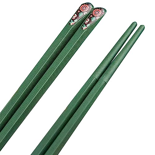 sushi stäbchen essstäbchen holz 10 Stück Doppellegierungs-Essstäbchen, rutschfeste Haushalts-Essstäbchen, geeignet für die gewerbliche Gastronomie(Color:C,Size:27cm) von Generisch