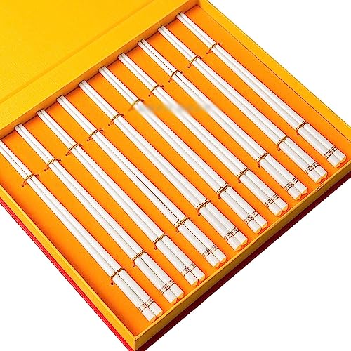 sushi stäbchen essstäbchen holz 10 doppelschichtige Keramik-Essstäbchen, hochtemperaturbeständig, 25 cm, wiederverwendbare Essstäbchen(Color:A,Size:25cm) von Generisch
