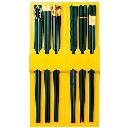 sushi stäbchen essstäbchen holz 24,3 cm Möbel-Essstäbchen, wiederverwendbare Essstäbchen, langlebig und verschleißfest(Color:B,Size:6 pairs) von Generisch