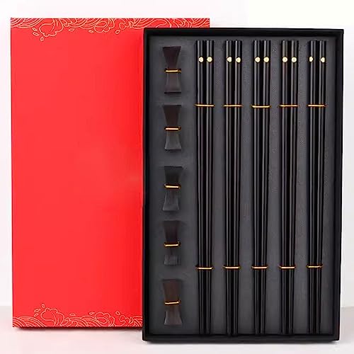 sushi stäbchen essstäbchen holz 25 cm große Essstäbchen. Wiederverwendbare Essstäbchen für unter Möbeln(Color:B,Size:5 pairs) von Generisch