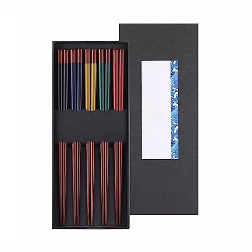 sushi stäbchen essstäbchen holz Essstäbchen-Familie mit spitzer, rutschfester Spülmaschine im japanischen Stil ist erhältlich(Color:A,Size:23cm) von Generisch