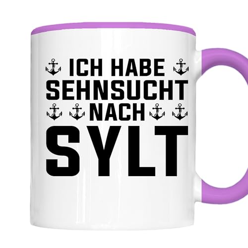 sylt Tasse | ich habe Sehnsucht nach sylt | Sylt Geschenk Sylt Norddeutschland Nordsee Kaffeebecher von Generisch