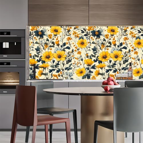 tapete vintage 44wX1000Lcm Gelbe Blumen tapete Selbstklebende Wandverkleidung für Büro oder Leseraum – sauber, modern und einfach montiert EBZ9-260588 tapete vintage 44wX1000Lcm Gelbe Blumen tapete Selbstklebende Wandverkleidung für Büro oder Leseraum – sauber, modern und einfach montiert EBZ9-260588 von Generisch