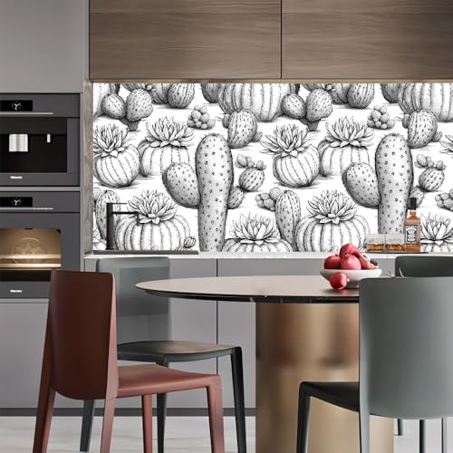 tapete vintage 44wX500Lcm Schwarz-weißer Kaktus tapete selbstklebend Stilvolle Wandverschönerung für Wohnzimmer, Flur oder Gästezimmer – einfach anzubringen EBZ9-260196 tapete vintage 44wX500Lcm Schwarz-weißer Kaktus tapete selbstklebend Stilvolle Wandverschönerung für Wohnzimmer, Flur oder Gästezimmer – einfach anzubringen EBZ9-260196 von Generisch