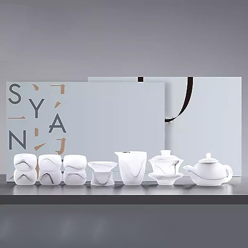 teekanne mit tasse türkische teekanne Glas-Tee-Set, Home-Office-Kung-Fu-Tee-Set(Color:F,Size:) von Generisch