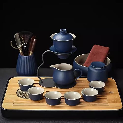 teekanne mit tasse türkische teekanne Lazy Office Kung-Fu-Teeset, automatische Teezubereitung, Keramik-Teeset(Color:4,Size:) von Generisch