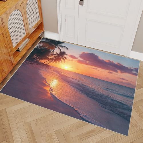 teppich schlafzimmer 60x90cm Sonnenuntergang An Der Küste teppich waschbar in waschmaschine Mikrofaser Bodenmatte weich atmungsaktiv waschbar rutschfest für Wohnzimmer Schlafzimmer Flur EL3683 teppich schlafzimmer 60x90cm Sonnenuntergang An Der Küste teppich waschbar in waschmaschine Mikrofaser Bodenmatte weich atmungsaktiv waschbar rutschfest für Wohnzimmer Schlafzimmer Flur EL3683 von Generisch