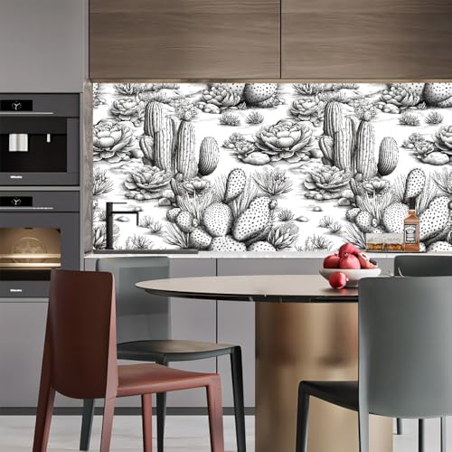 vintage tapete 44wX1000Lcm Schwarz-weißer Kaktus wandtapete Dekoratives Wandbild für moderne Wohnungen – einfach anzubringen und ideal für jede Fläche EBZ9-260205 vintage tapete 44wX1000Lcm Schwarz-weißer Kaktus wandtapete Dekoratives Wandbild für moderne Wohnungen – einfach anzubringen und ideal für jede Fläche EBZ9-260205 von Generisch