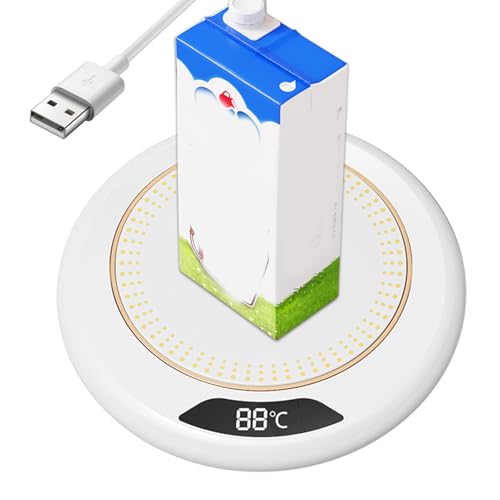 wärmer, 3 Stufen Temperatur Smart USB Heating Coaster 20W | Elektrische einstellbare Wärmekissen für Kerzen Tee Milch Drink Tisch Esszimmer Bar Hauswarming von Generisch