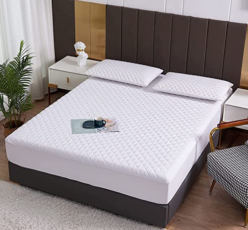 wasserdichte Matratzenschoner Atmungsaktiv Matratzenauflage Bettlaken Hochwertige Gesteppte Abdeckung weich bequem hypoallergen geräuschlos maschinenwaschbar (160 X 200cm) von Generisch