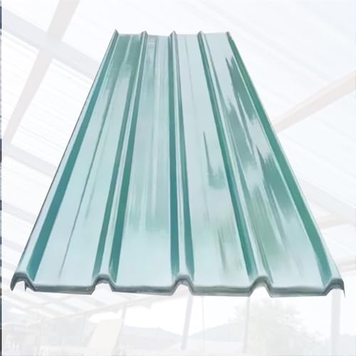 wellplatten transparent Glasfaser-Dachplatten, Isolier-Kunststoff-Dachplatten Für Pavillon/Terrasse/Gewächshaus, Transparente GFK-Beleuchtungsplatten/Traufenblende(3 pcs,L W 1.3 x 0.9m/51.2 x 35.4in) von Generisch