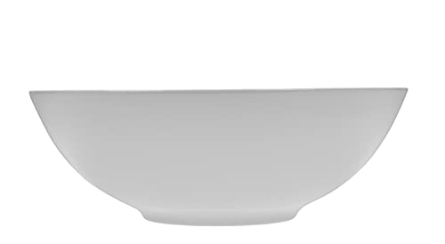 Geneviève Lethu Dinnerware Salatschüssel aus Porzellan, 26 cm, Weiß von Geneviève Lethu