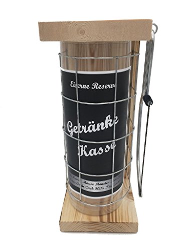 Getränke Kasse - Eiserne Reserve Spardose incl. Säge zum zersägen des Gitter - Geldgeschenk - das andere Sparschwein - lustige Sparbüchse - Geschenkidee von Genial-Anders