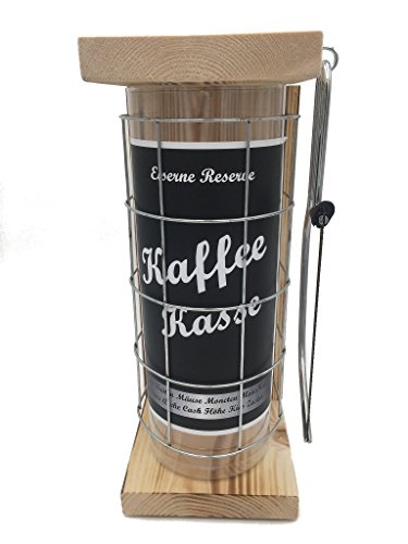 Kaffeekasse - Eiserne Reserve Spardose incl. Säge zum zersägen des Gitter - Geldgeschenk - das andere Sparschwein - lustige Sparbüchse - Geschenkidee von Genial-Anders
