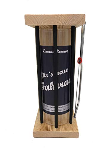 für´s Neue Fahrrad - Eiserne Reserve Spardose Black XL Black Edition incl. Säge - Geldgeschenk - das andere Sparschwein - lustige Sparbüchse - Geschenkidee von Genial-Anders