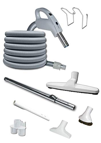 Genialvac Komfort Schlauch-Set Ergonomic für Zentralstaubsauger, für die meisten Saugdosen verwendbar (Länge 9m) von Genial System global Wäscheschacht-Systeme