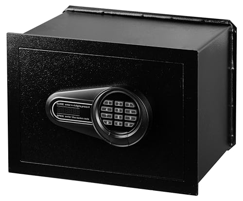 Genie Hand | Motorisierter Wandtresor Kleiner Safe mit Zahlenkombinationscode und B-Schloss Geldtresore von Genie Hand