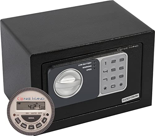 Genie Hand – Tresor mit Zeitschloss – B-Schloss – Anti-Bounce-Technologie (Klein) von Genie Hand