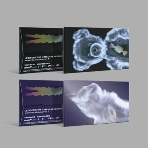 LE SSERAFIM - 4th Mini Album Crazy Weverse Albums version (2 versions SET) von Genie Music