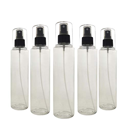 PET Flaschen 5x Sprühflasche Zerstäuber 250ml Flasche für Desinfektionsmittel BPA- frei mit Kappe Plastikflaschen Ölflasche Essigflasche von Geniess-Bar!