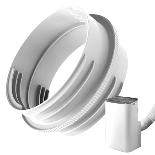 AC Abluftschlauch Kupplung - Für 13 Cm Und 15 Cm Abluftschlauch Adapter - Ersatz Verlängerungs Adapter Dicht Für Tür Fenster Garage Auto Wand von Genikeer