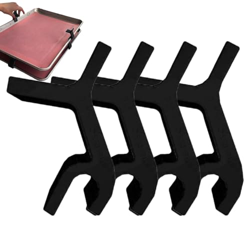 Backblech Stapler | Wiederverwendbare Tablettstapler | Gefriertrockner Tablett Stapler | Universelle Tablettstapler Zur Verhinderung Von Kippen Und Herunterfallen, Platzsparendes Backzubehör von Genikeer