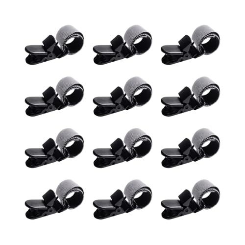 Garten Flaggen Halter Clips - 12 Stück Flaggenhalter Clips - Verstellbare Windfeste Klemmen Mit Festem Verschluss Für Innen Und Außen Garten Lagerung von Genikeer