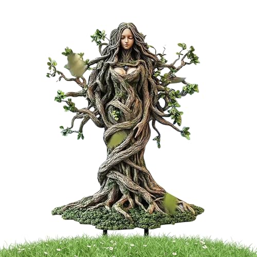 Gartenstäbe Deko | 2D Acryl Feen-Stäbe Für Blumentopf - Wetterfeste Rasenkunst Deko Für Bauernhofweg Garten Außenbereich Terrasse Patio von Genikeer