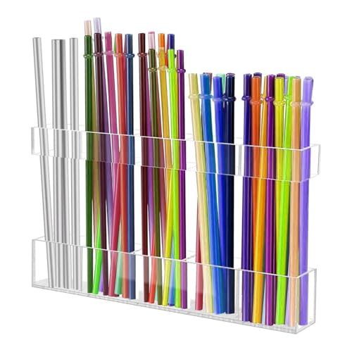 Genikeer Akryl-Strohhalme-Organizer | Becherhalter Für Strohhalme,Selbstklebender Aufbewahrungsrack Für Besteck Genikeer Akryl-Strohhalme-Organizer | Becherhalter Für Strohhalme,Selbstklebender Aufbewahrungsrack Für Besteck von Genikeer