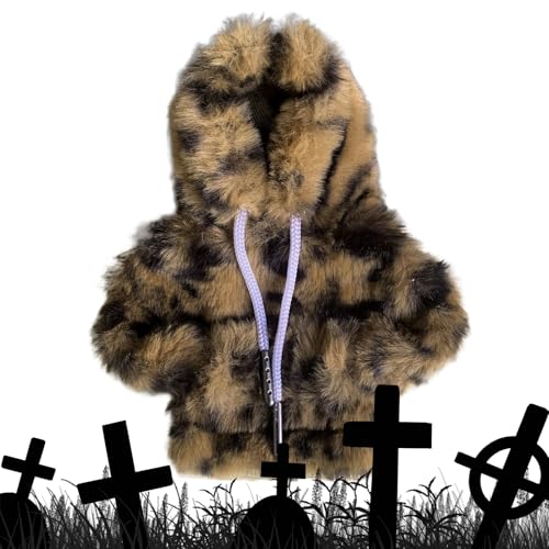 Genikeer Herbst Schreibtisch Gänse Outfits 18cm | Desktop Gänse Statue Herbst Kleidung | Halloween Desktop Statue Kleidung für Sammler Teenager Schüler Lehrer Kinder | Schminktisch Arbeitszimmer Büro von Genikeer