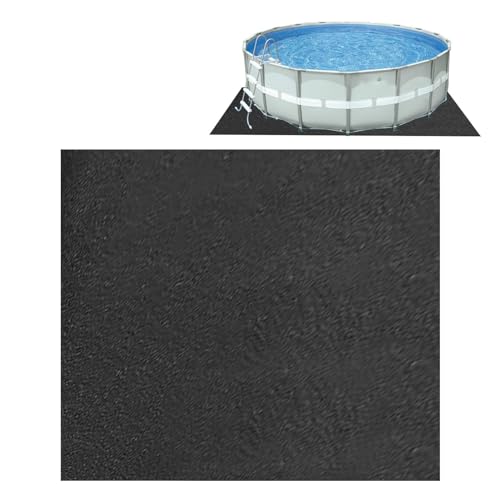 Genikeer Poolunterlage Rechteckig 3x2m, Poolmatten Schutzboden Schwarz Pannensichere, Bodenschutzmatte Pool, Schwimmbecken Matte Pool Bodenplane, Poolmatte Für Oberirdische Schwimmbecken von Genikeer