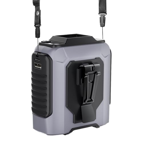 Genikeer Taille Ventilator | 5-Gang-Gürtelclip-Personalfan - Multifunktionelles Kühlgerät Kompatibel Für Outdoor Camping Und Spaziergänge von Genikeer