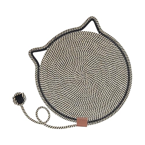 Horizontaler Für Katzen,Runder BodenMit Ball Spielzeug | Zubehör Möbelschutz Mit Ösen Für Wand Couch,Für Wohnzimmer Schlafzimmer Teppichboden Ecke von Genikeer