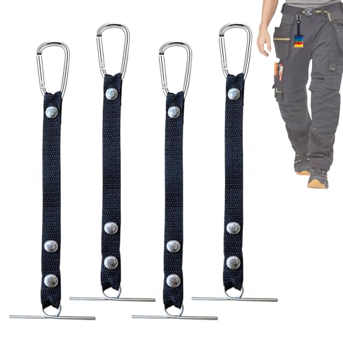 Klebebandhalter - 4-teilig Polyester Werkzeughalter für Bauarbeiten,Rostfreier Streifen Organizer für Haus Werkstatt Lager Automotive Auto Elektriker Klebebandhalter - 4-teilig Polyester Werkzeughalter für Bauarbeiten,Rostfreier Streifen Organizer für Haus Werkstatt Lager Automotive Auto Elektriker von Genikeer