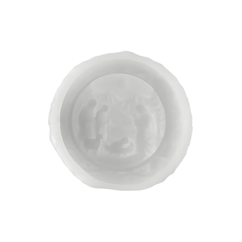 Krippen Formen Silikon | Jesus Geburt Fondantformen - 3D Runde Weihnachtsform Einfache Entformung Silikon Für Wachs Harz Backen Gips Fondant Kerze Schokolade Bastelprojekte von Genikeer