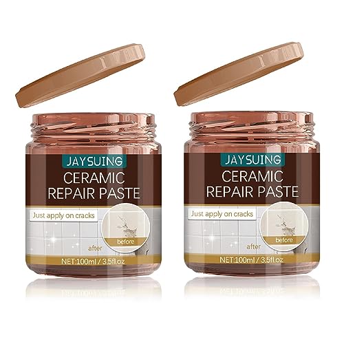 Genikeer Porzellan Reparaturpaste | Waschbecken Keramik Reparaturset | Marmor Reparaturset Für Keramikporzellan Risse | Fliesenreparaturcreme Reparaturwerkzeug | Fliesen Und Granit Reparaturset von Genikeer