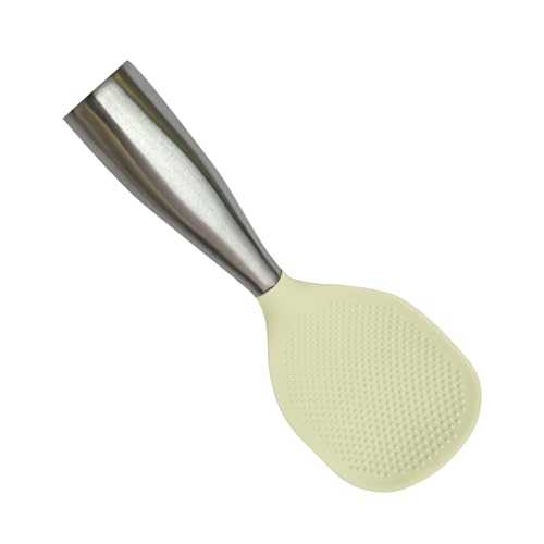 Reislöffel - Stehender Silikone Reiskocherlöffel - Rutschfeste Schaufel Küchenhelfer Für Kartoffelpüree Salat Suppe Camping | Aufbewahrung Haushalt Camping Gewerblich Nutzung Reislöffel - Stehender Silikone Reiskocherlöffel - Rutschfeste Schaufel Küchenhelfer Für Kartoffelpüree Salat Suppe Camping | Aufbewahrung Haushalt Camping Gewerblich Nutzung von Genikeer