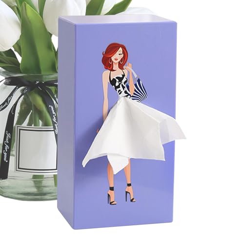 Classy Girl Fliegender Rock Taschentuchbox | Lustige Tissue Box Cover Für Schlafzimmer, Arbeitszimmer, Badezimmer von Genikeer