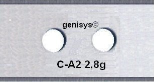 GENISYS 30 2-Loch Messer (2,8g) für Husqvarna Automower ® inkl. Schrauben von Genisys