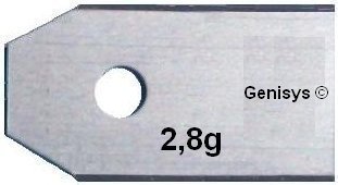 Genisys *NEU* 30 Messer (2,8g) für den Gardena R40LI / R70LI von Genisys