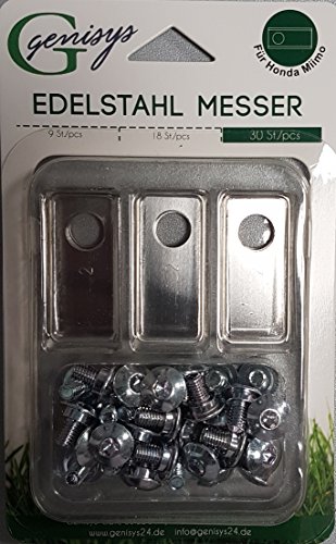 Genisys 30 Ersatz-Messer Klingen & 30 Schrauben für Miimo Mähroboter von Honda Genisys 30 Ersatz-Messer Klingen & 30 Schrauben für Miimo Mähroboter von Honda von Genisys