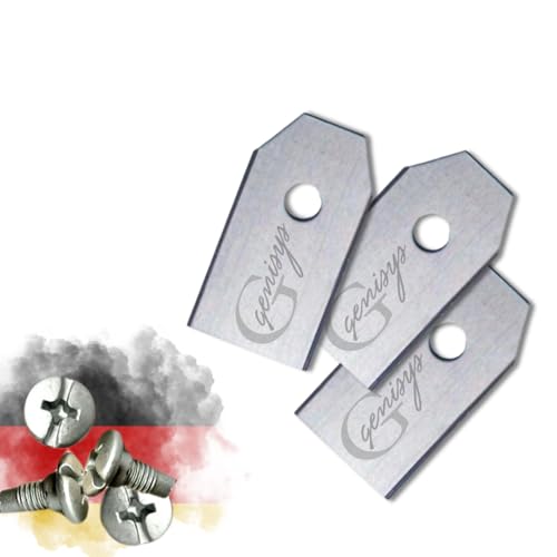 Genisys Ersatz Messer kompatibel mit Gardena Mähroboter Sileno Klingen - LongLife Edelstahl - bruchsicher [DIN EN 50636 geprüft], Stück:30 von Genisys
