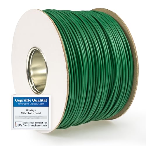 Genisys Kabel kompatibel mit LUX-Tools Mähroboter A-RMR-300-24 Begrenzung Draht - hochwertig verzinntes Aluminium - auf der Kabelrolle - Ø 2,7mm, Länge:250m Genisys Kabel kompatibel mit LUX-Tools Mähroboter A-RMR-300-24 Begrenzung Draht - hochwertig verzinntes Aluminium - auf der Kabelrolle - Ø 2,7mm, Länge:250m von Genisys